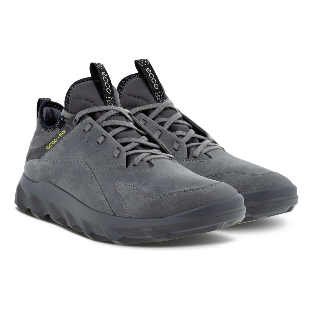 Tenis Outdoor Hombre - ECCO Mx Bajos - Grises Oscuro - GMF293048